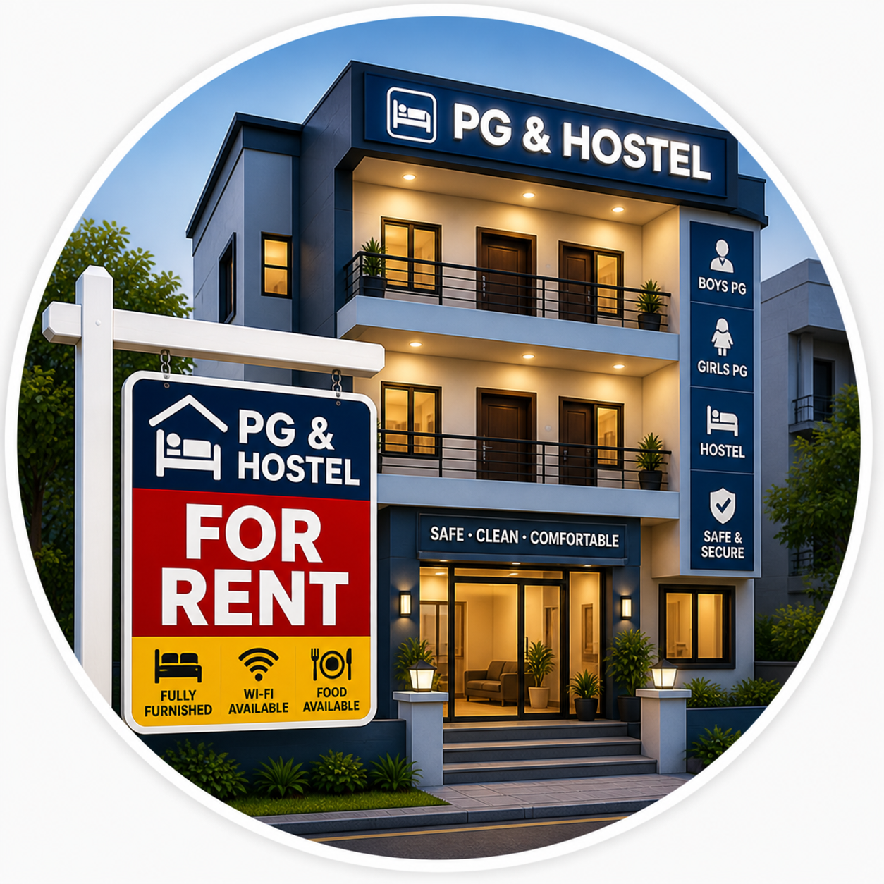 PG & Hostel