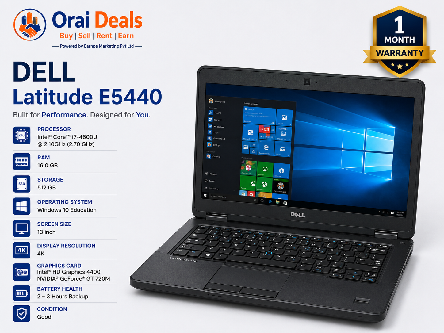 Dell Core i7 4th Gen 16GB RAM 512GB SSD GT 720M Graphics