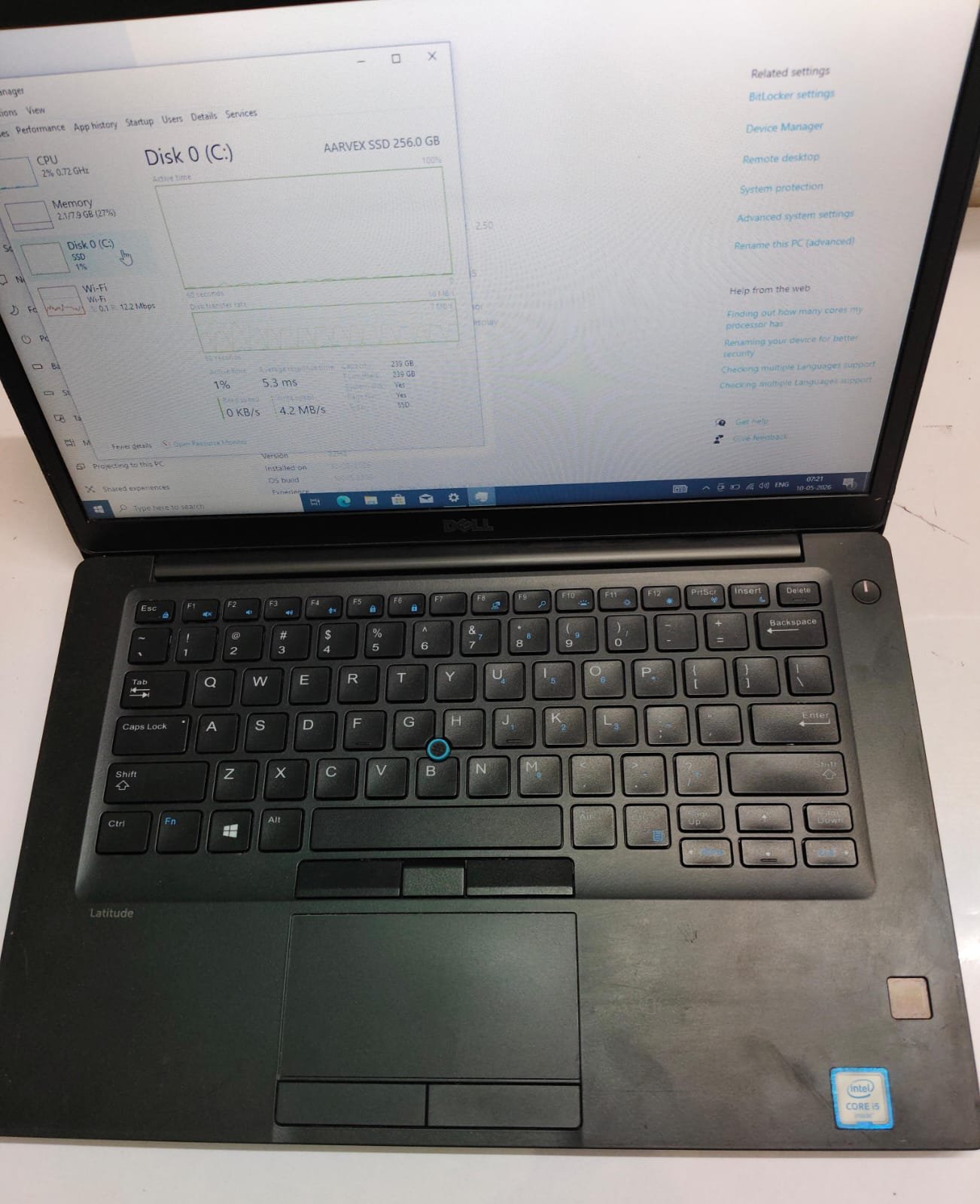 Dell Core i5 6th Gen 8GB RAM 256GB SSD Windows 10 Pro photo 3